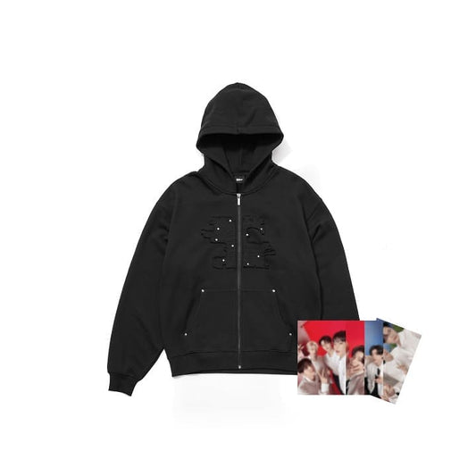 ENHYPEN - WALK THE LINE : FINAL OFFICIAL MERCH STUD ZIP-UP HOODIE