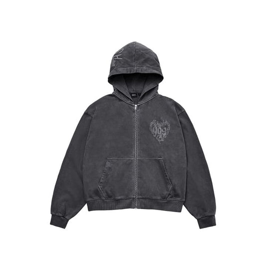 ENHYPEN - ARTIST MADE COLLECTION BY ENHYPEN OFFICIAL MERCH SUNGHOON 109 ZIP-UP HOODIE (CHARCOAL)