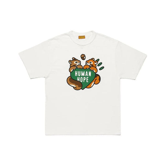 BTS J-HOPE X HUMAN MADE - HUMAN HOPE OFFICIAL MERCH GRAPHIC T-SHIRT WHITE