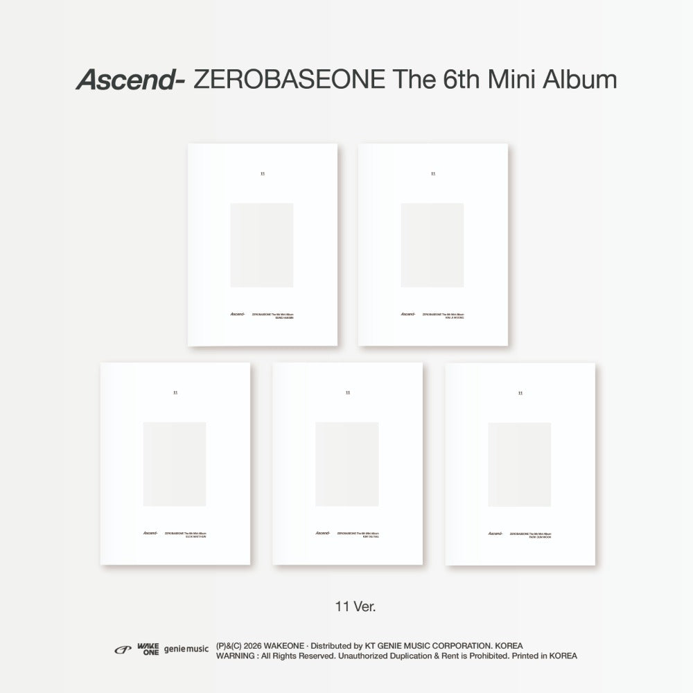 ZEROBASEONE - 6TH MINI ALBUM ASCEND- (11 VER.)