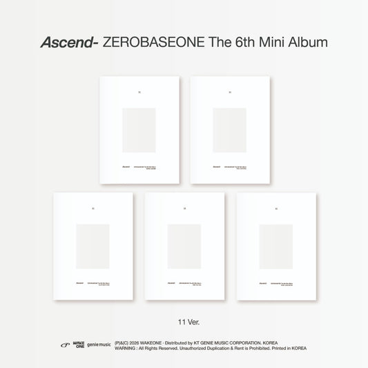 ZEROBASEONE - 6TH MINI ALBUM ASCEND- (11 VER.)