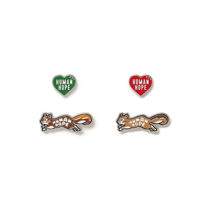 BTS J-HOPE X HUMAN MADE - HUMAN HOPE OFFICIAL MERCH PINS SET