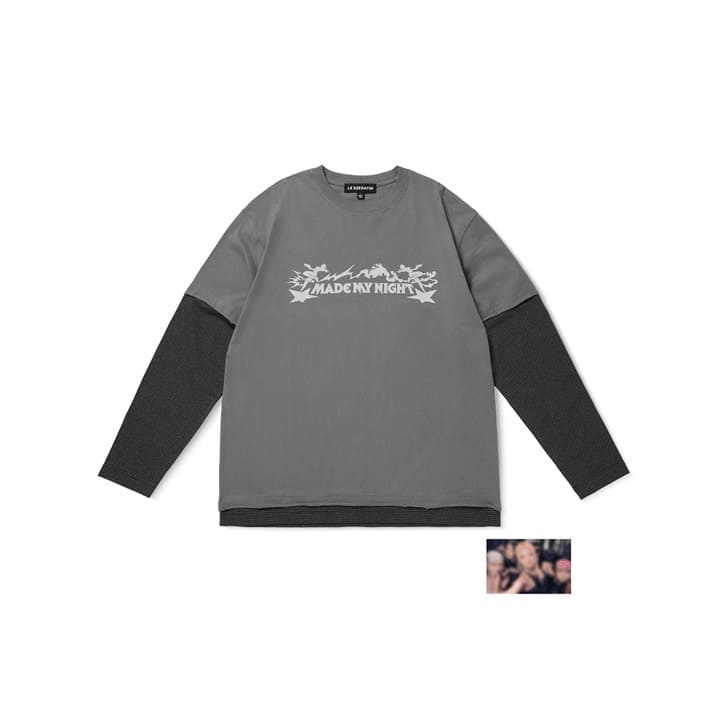 LE SSERAFIM - MADE MY NIGHT OFFICIAL MERCH LAYERED L/S T-SHIRT