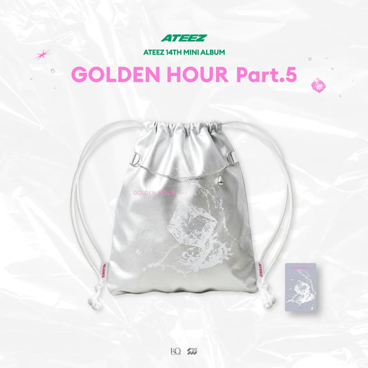 ATEEZ - 14TH MINI ALBUM GOLDEN HOUR : PART.5 POP-UP STORE OFFICIAL MERCH STRING BAG