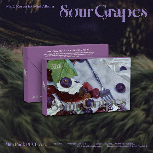 NIZIU - 1ST KOREA MINI ALBUM SOUR GRAPES (MINI PACK PLVE VER.)