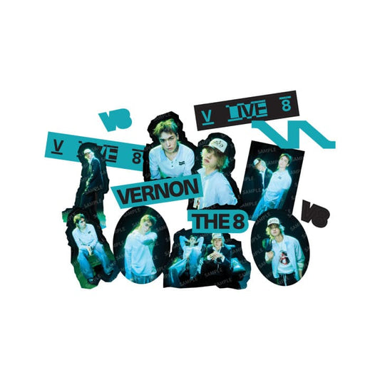 SEVENTEEN VERNON X THE 8 - V8 LIVE OFFICIAL MERCH STICKER SET