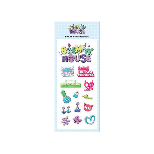 BABYMONSTER - BAEMON HOUSE OFFICIAL MERCH EPOXY STICKER PACK