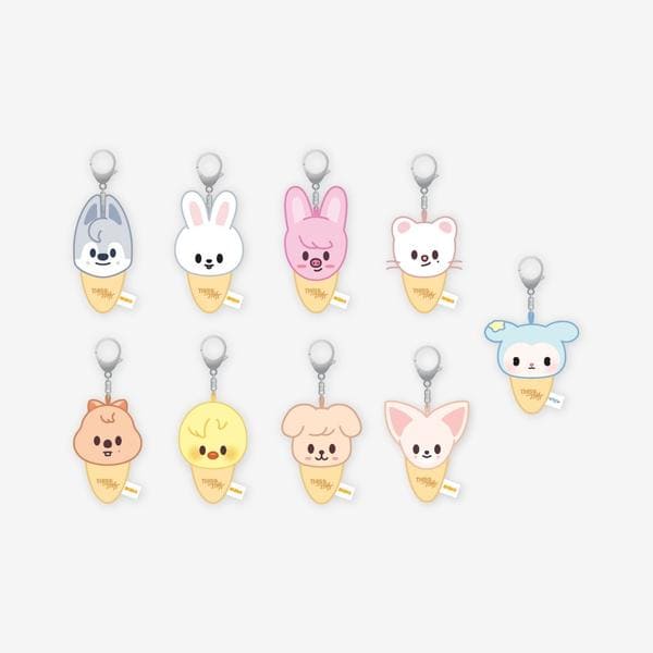 STRAY KIDS - THIS & THAT OFFICIAL MERCH PLUSH KEYRING ICECREAM VER.