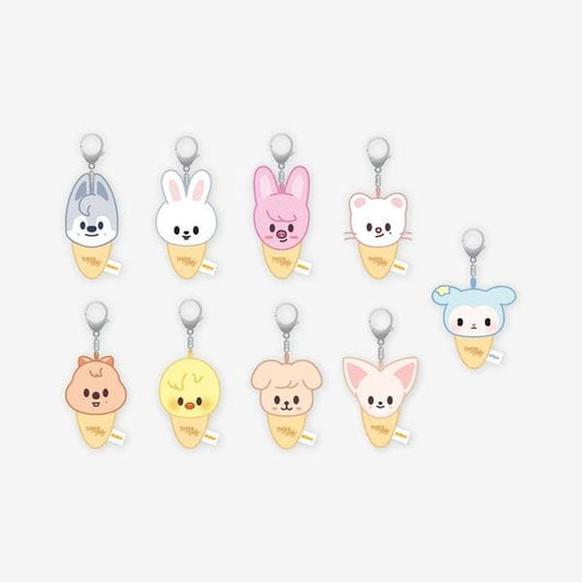 STRAY KIDS - THIS & THAT OFFICIAL MERCH PLUSH KEYRING ICECREAM VER.