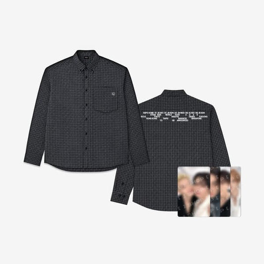 STRAY KIDS - WORLD TOUR RUN IT SEOUL OFFICIAL MERCH CHECK SHIRT