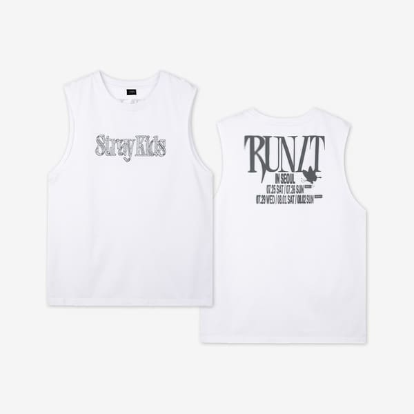 STRAY KIDS - WORLD TOUR RUN IT SEOUL OFFICIAL MERCH SLEEVELESS TOP