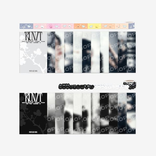 STRAY KIDS - WORLD TOUR RUN IT SEOUL OFFICIAL MERCH POSTCARD BOOK & ROLL STICKER SET