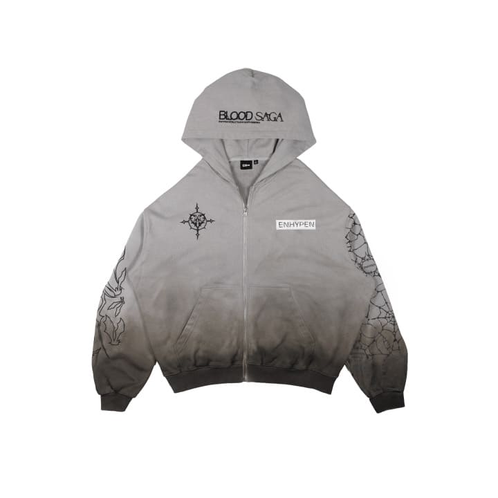 ENHYPEN - WORLD TOUR BLOOD SAGA US EXCLUSIVE OFFICIAL MERCH TOUR ZIP-UP HOODIE