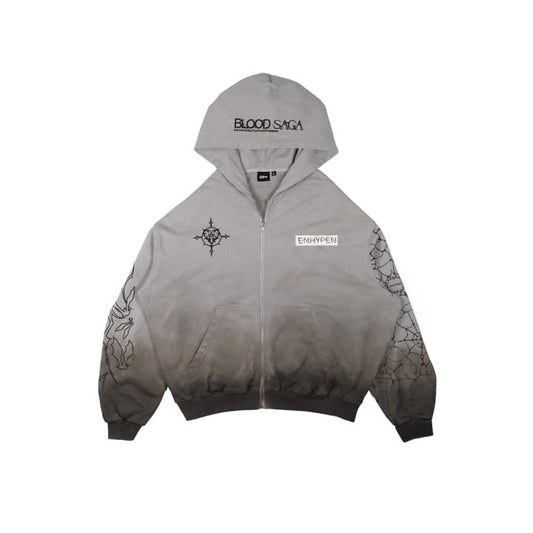 ENHYPEN - WORLD TOUR BLOOD SAGA US EXCLUSIVE OFFICIAL MERCH TOUR ZIP-UP HOODIE