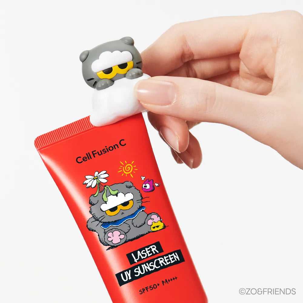 CELL FUSION C - LASER UV SUNSCREEN ZO&FRIENDS EDITION TWIN PACK 35ML+35ML (+CLIP)