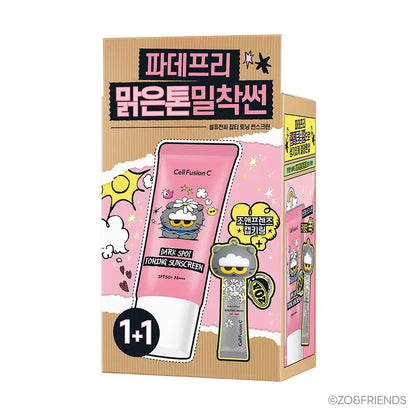 CELL FUSION C - DARK SPOT TONING SUNSCREEN ZO&FRIENDS EDITION TWIN PACK 35ML+35ML (+10ML+KEYRING)