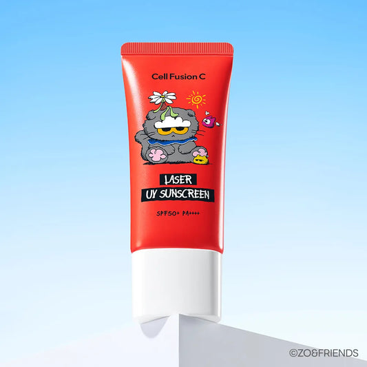 CELL FUSION C - LASER UV SUNSCREEN ZO&FRIENDS EDITION TWIN PACK 35ML+35ML (+CLIP)