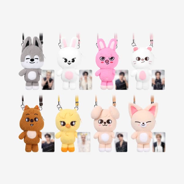 STRAY KIDS - WORLD TOUR RUN IT SEOUL OFFICIAL MERCH SKZOO PLUSH CROSS BAG