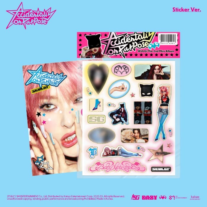 RED VELVET SEULGI - 2ND MINI ALBUM ACCIDENTALLY ON PURPOSE (STICKER VER.)