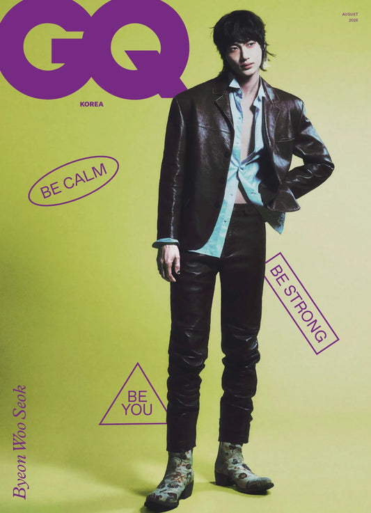 BYEON WOO SEOK GQ Korea Magazine 2025 August Issue Byeonwooseok cover (A Cover)