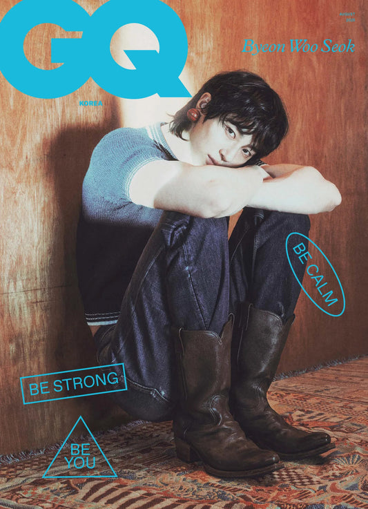 BYEON WOO SEOK GQ Korea Magazine 2025 August Issue Byeonwooseok cover (B Cover)