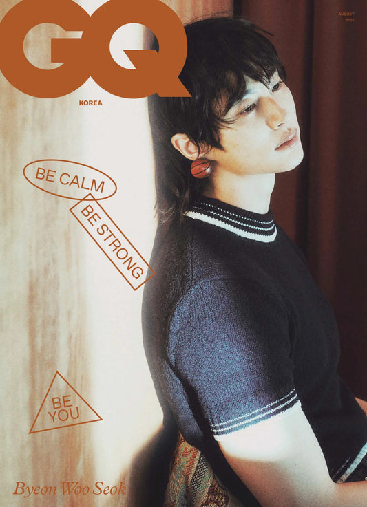 BYEON WOO SEOK GQ Korea Magazine 2025 August Issue Byeonwooseok cover (D Cover)