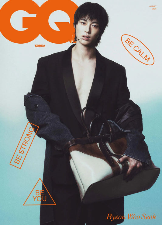 BYEON WOO SEOK GQ Korea Magazine 2025 August Issue Byeonwooseok cover (E Cover)